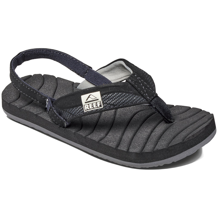 Reef Grom Roundhouse Sandals - Little Boys' Black Front View