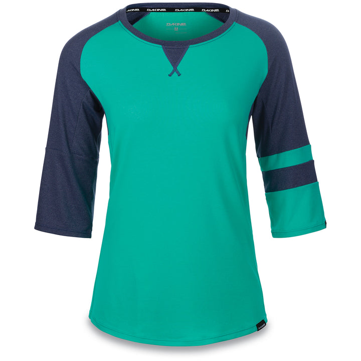 Dakine Xena 3/4 Sleeve Jersey - Women's Aqua Green/Crown Blue