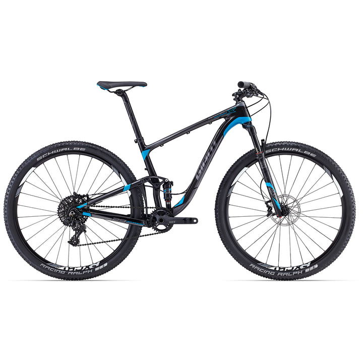 Giant Anthem X Advanced 29er Complete Mountain Bike 2017 Composite/Blue Side View