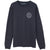 Mollusk White Water Crew Sweatshirt Faded Navy Front View
