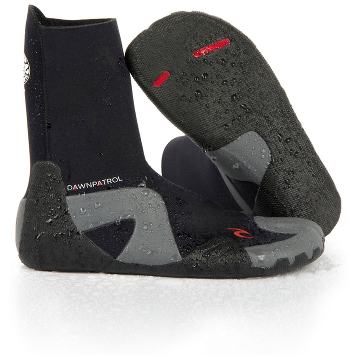 Rip Curl 3mm Dawn Patrol Round Toe Boots Black