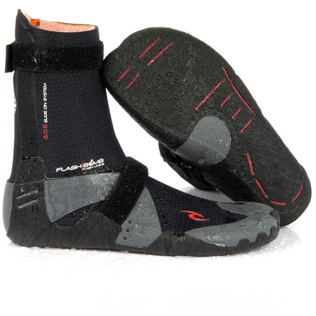 Rip Curl 5mm Flashbomb Round Toe Boots Black