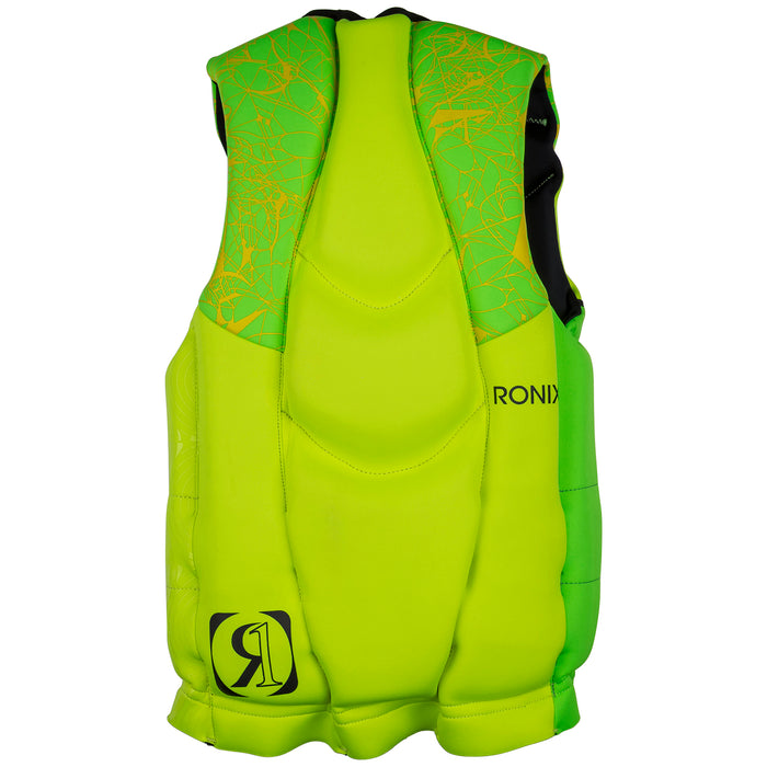 Ronix Driver's Ed Capella 2.0 CGA Wakeboard Vest - Boys' 2018 Lime/Yellow