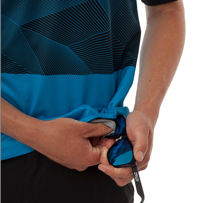 Giro Roust  Bike Jersey Blue Jewel Geo