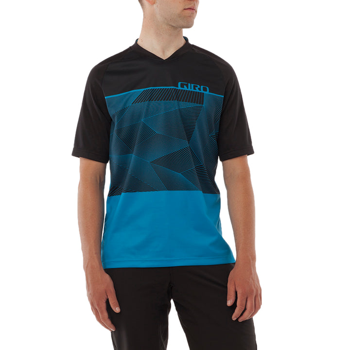 Giro Roust  Bike Jersey Blue Jewel Geo