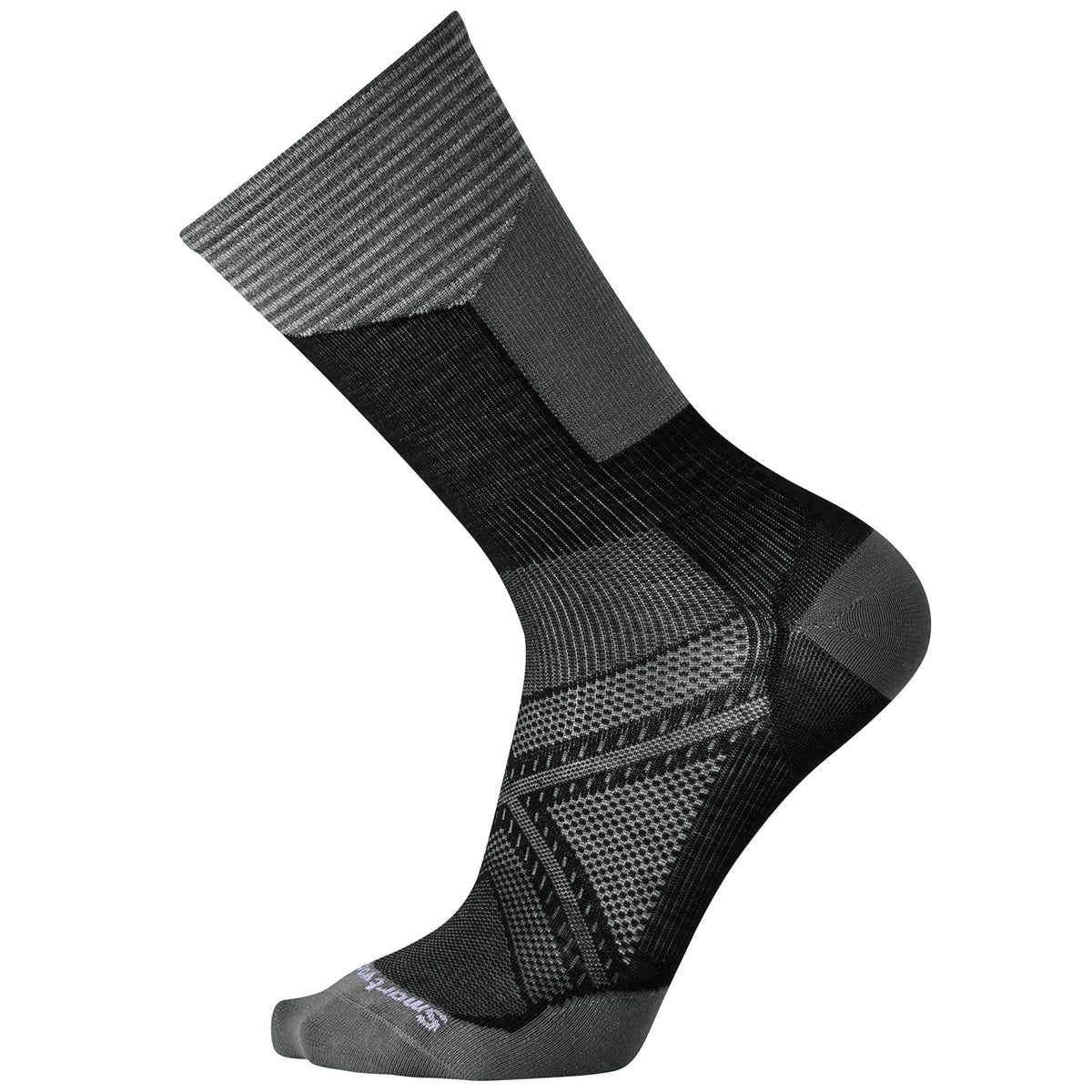 Smartwool PhD® Cycle Ultra Light Pattern Crew Socks Black