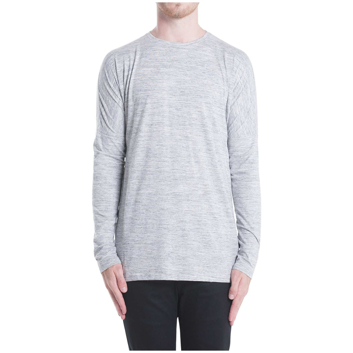 Publish Drop Shoulder Long-Sleeve T-Shirt Ash Heather