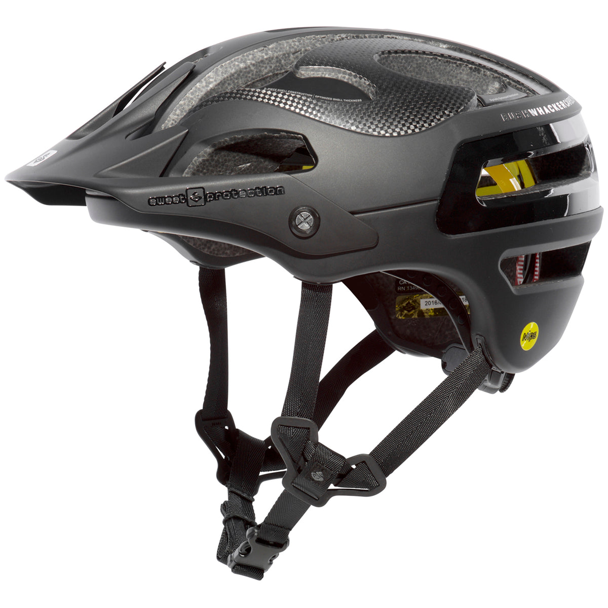 Sweet Protection Bushwhacker II Carbon MIPS Bike Helmet Satin Black Metallic