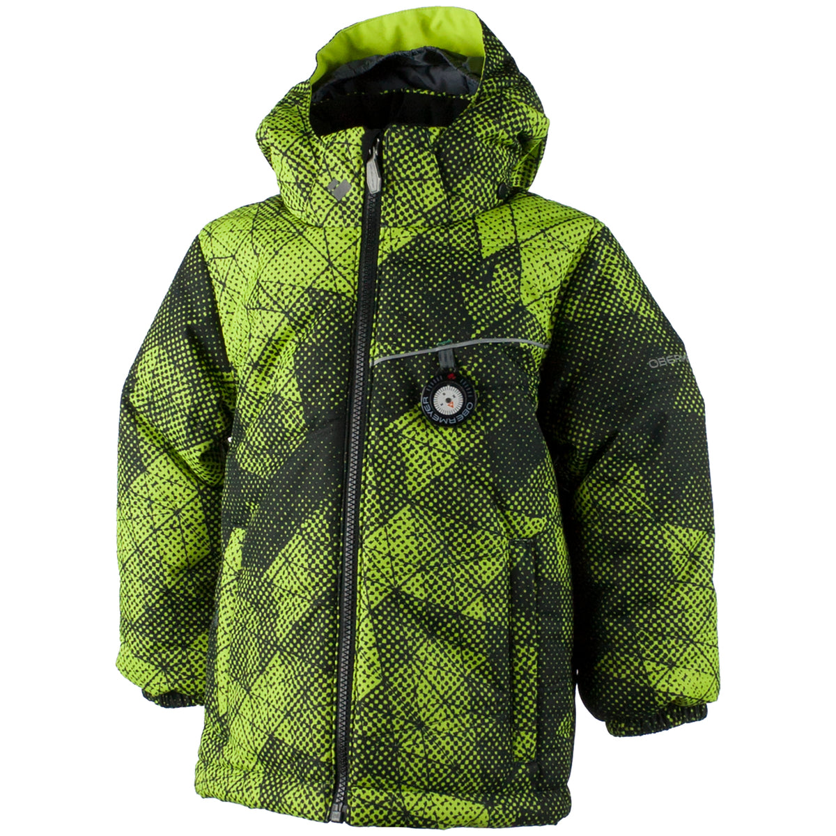 Obermeyer Stealth Jacket - Little Boys' Green Mesh Print