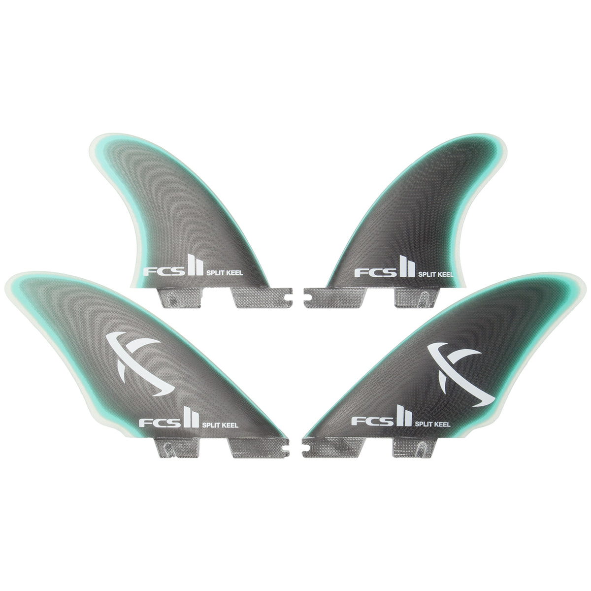 FCS II MB PG Split Keel Quad Fin Set