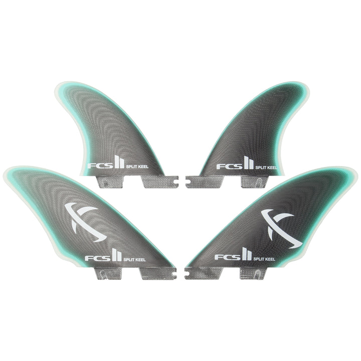 FCS II MB PG Split Keel Quad Fin Set
