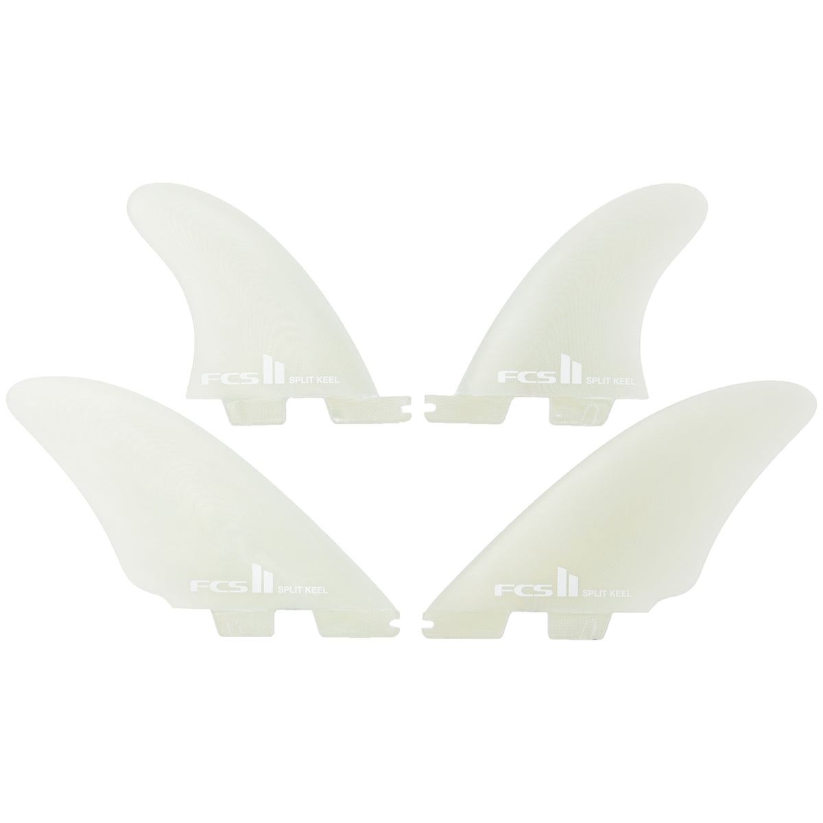 FCS II PG Split Keel Quad Fin Set