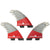 FCS II Accelerator PC Carbon Medium Tri Fin Set