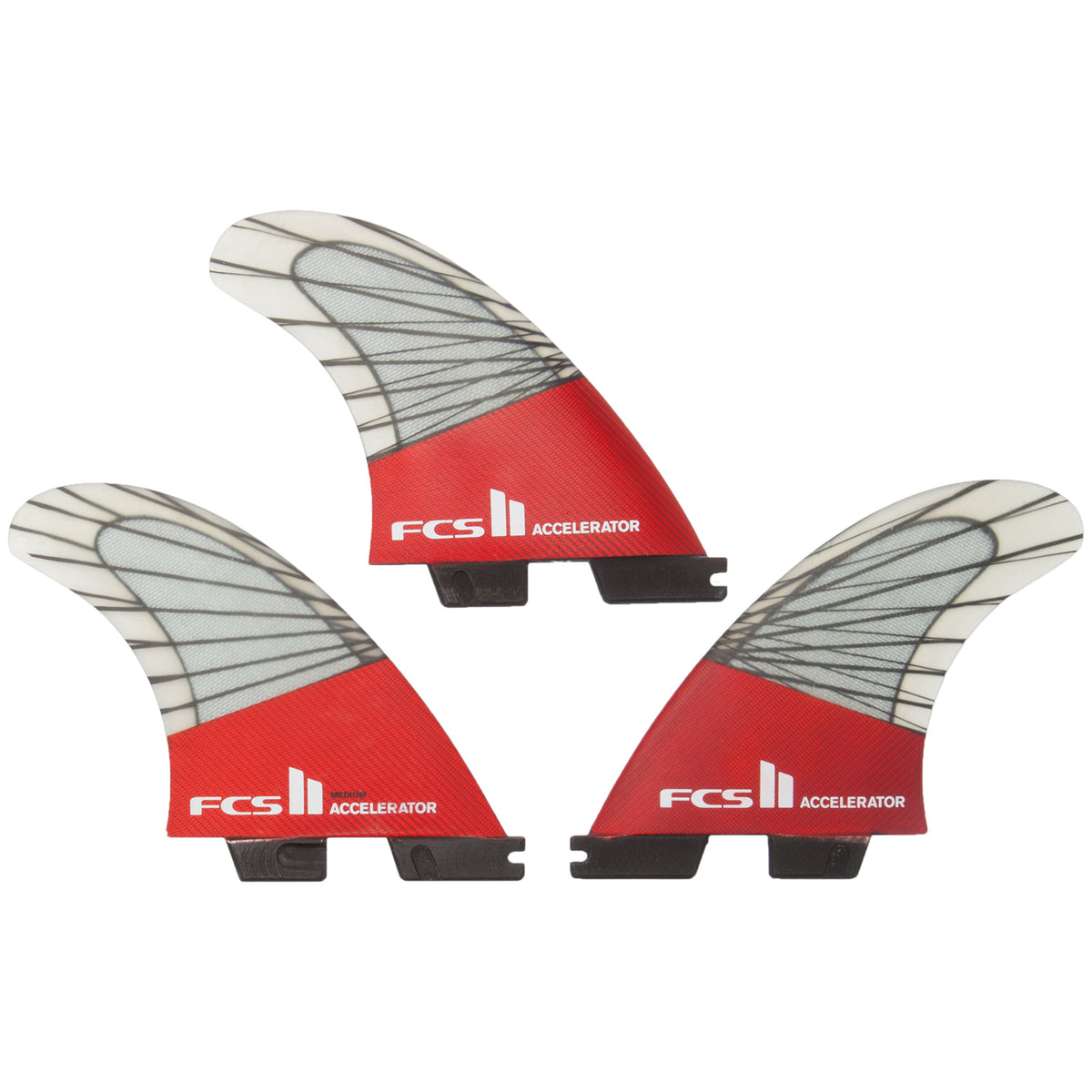 FCS II Accelerator PC Carbon Medium Tri Fin Set