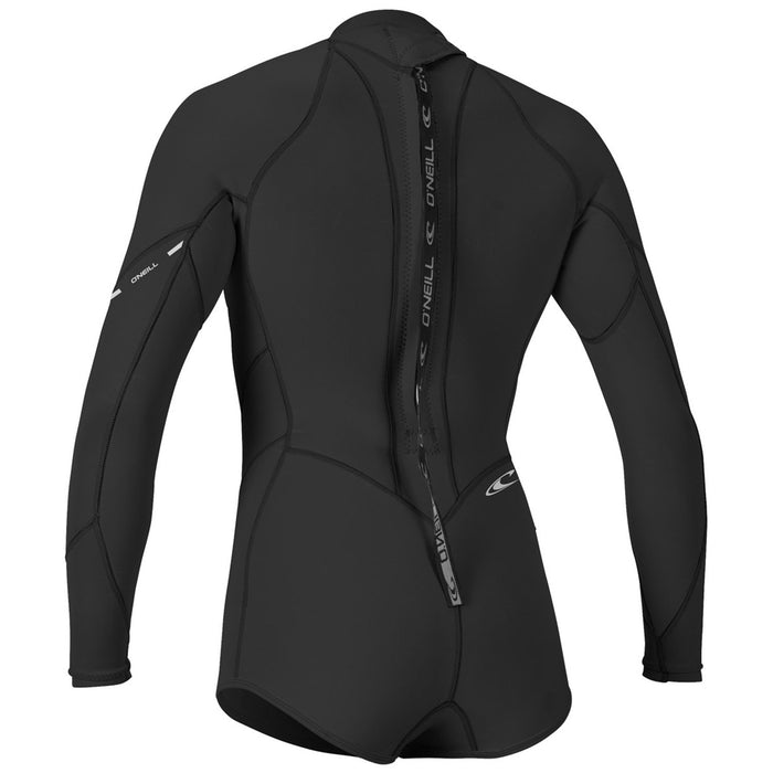 O'Neill Bahia 2/1mm Long Sleeve Short Spring Wetsuit - Women's Black/Black/Black