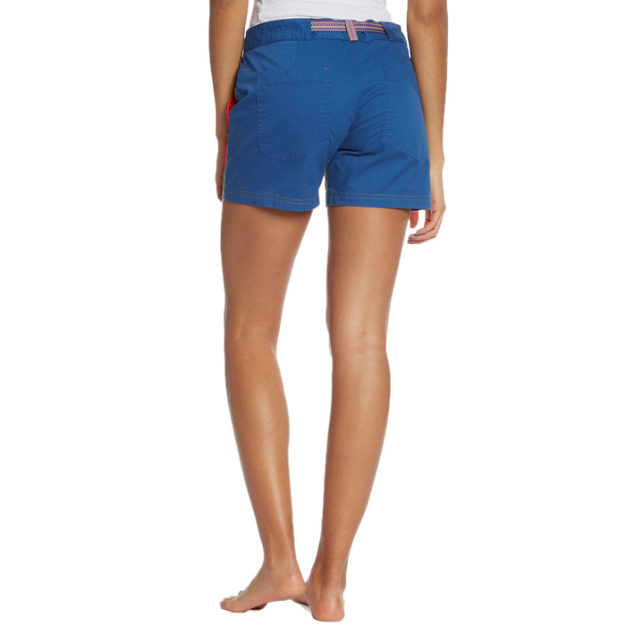 Burton Loco Shorts - Women's Lichen Green/True Blue/Coral Back View