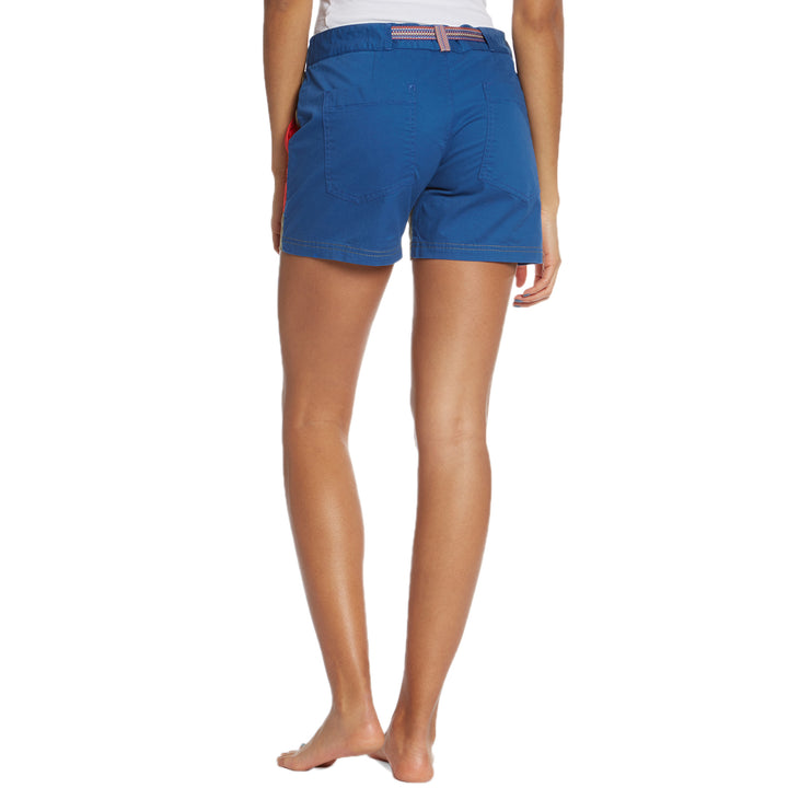 Burton Loco Shorts - Women's Lichen Green/True Blue/Coral Back View