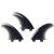 FCS M5-Softflex Tri Fin Set