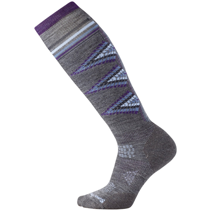 Smartwool PhD Ski Light Pattern Socks - Women's Medium Gray