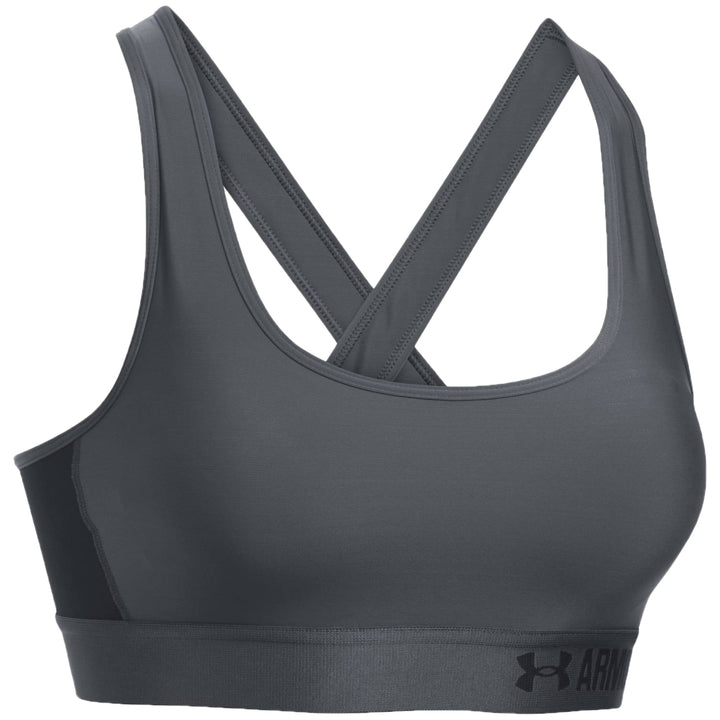 Under Armour Crossback Bra - Women's Rhino Gray/Black