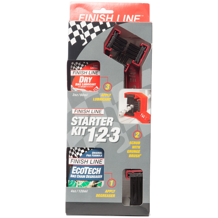 Finish Line Bicycle Cleaner Starter Kit 1-2-3
