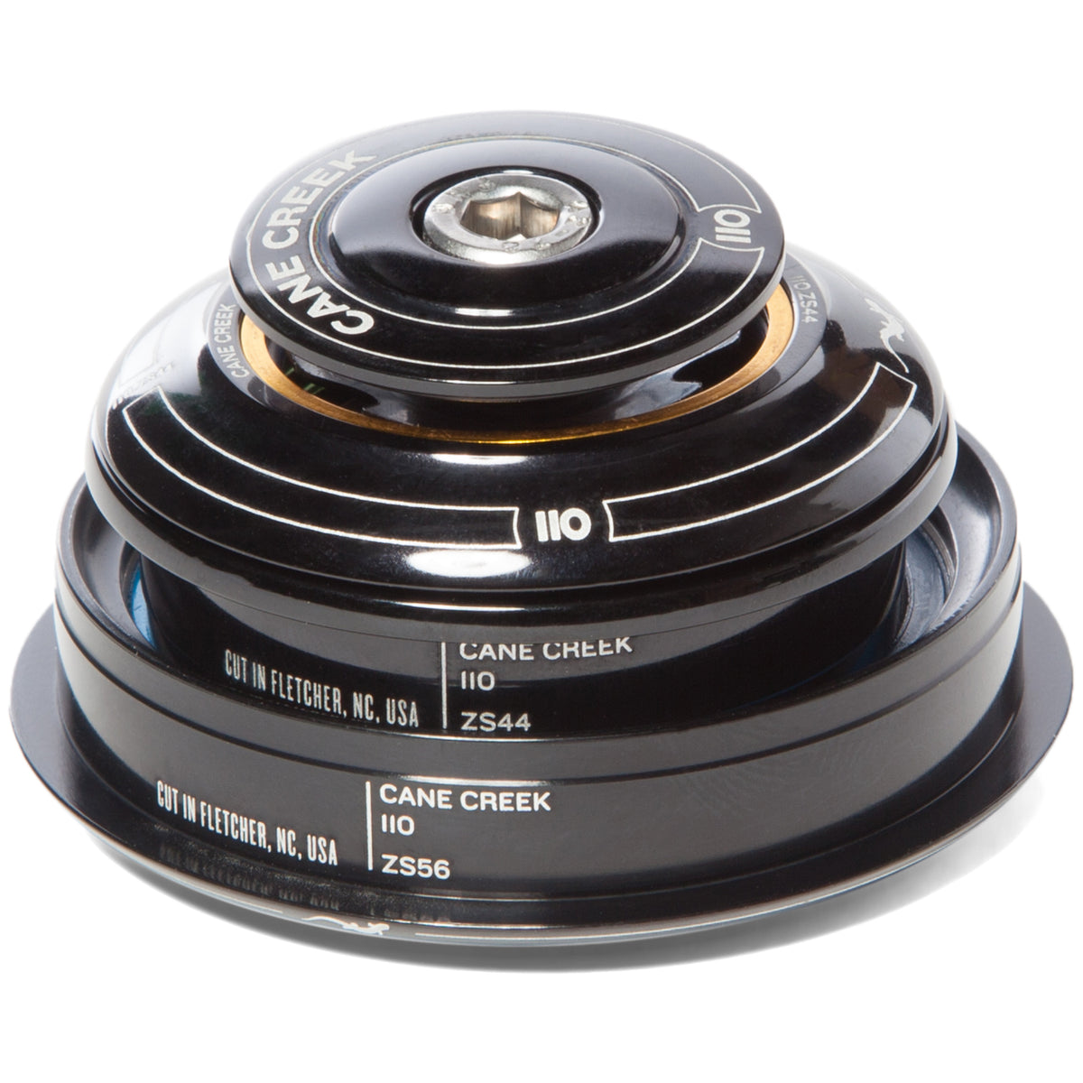Cane Creek 110 ZS44/28.6 ZS56/40 Tapered Headset Black