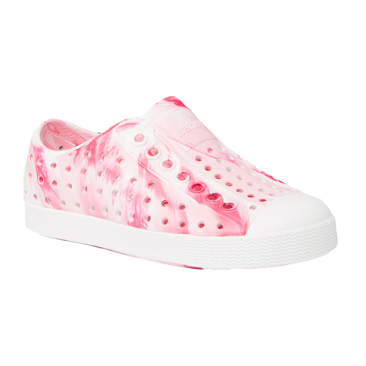 Native Jefferson Marbled Shoes - Little Kids' Cherry Pink/Shell White/Marbled