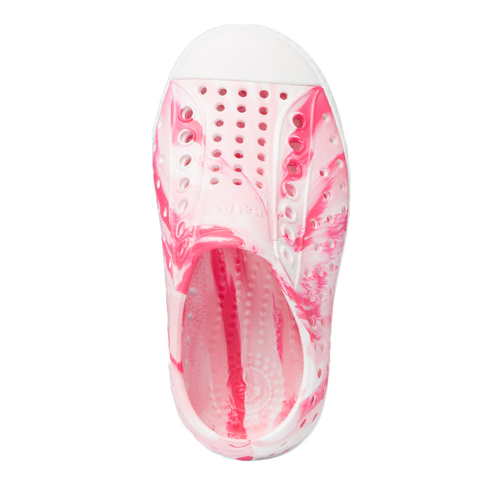 Native Jefferson Marbled Shoes - Little Kids' Cherry Pink/Shell White/Marbled