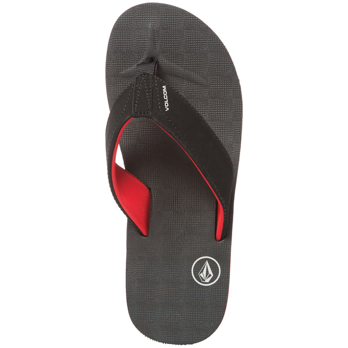 Volcom Victor Sandals Black Top
