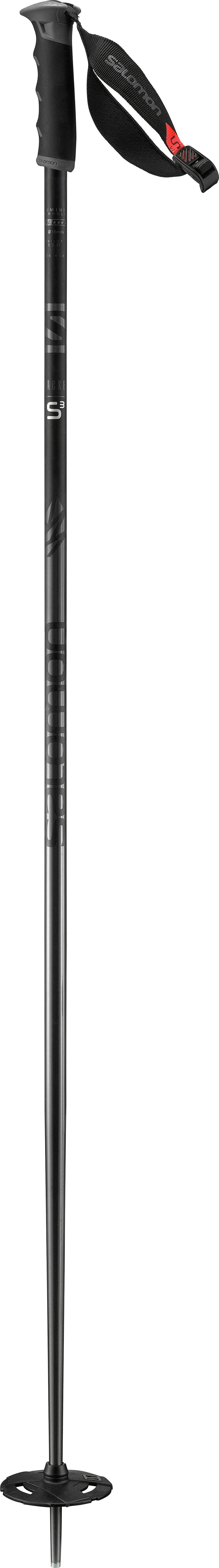 Salomon Hacker S3 Ski Poles 2018 Black
