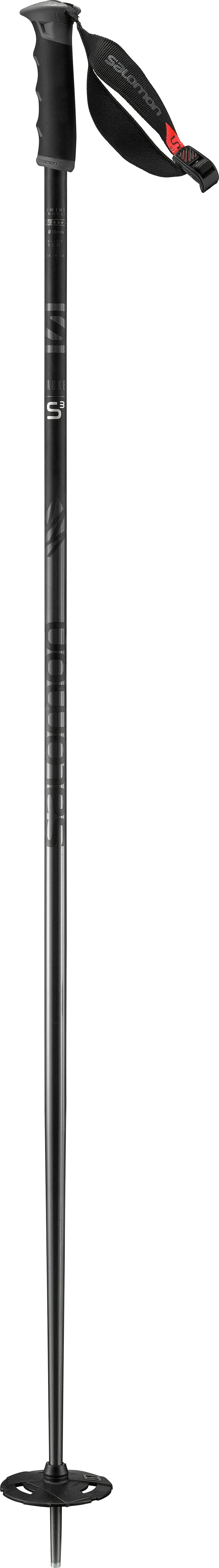 Salomon Hacker S3 Ski Poles 2018 Black
