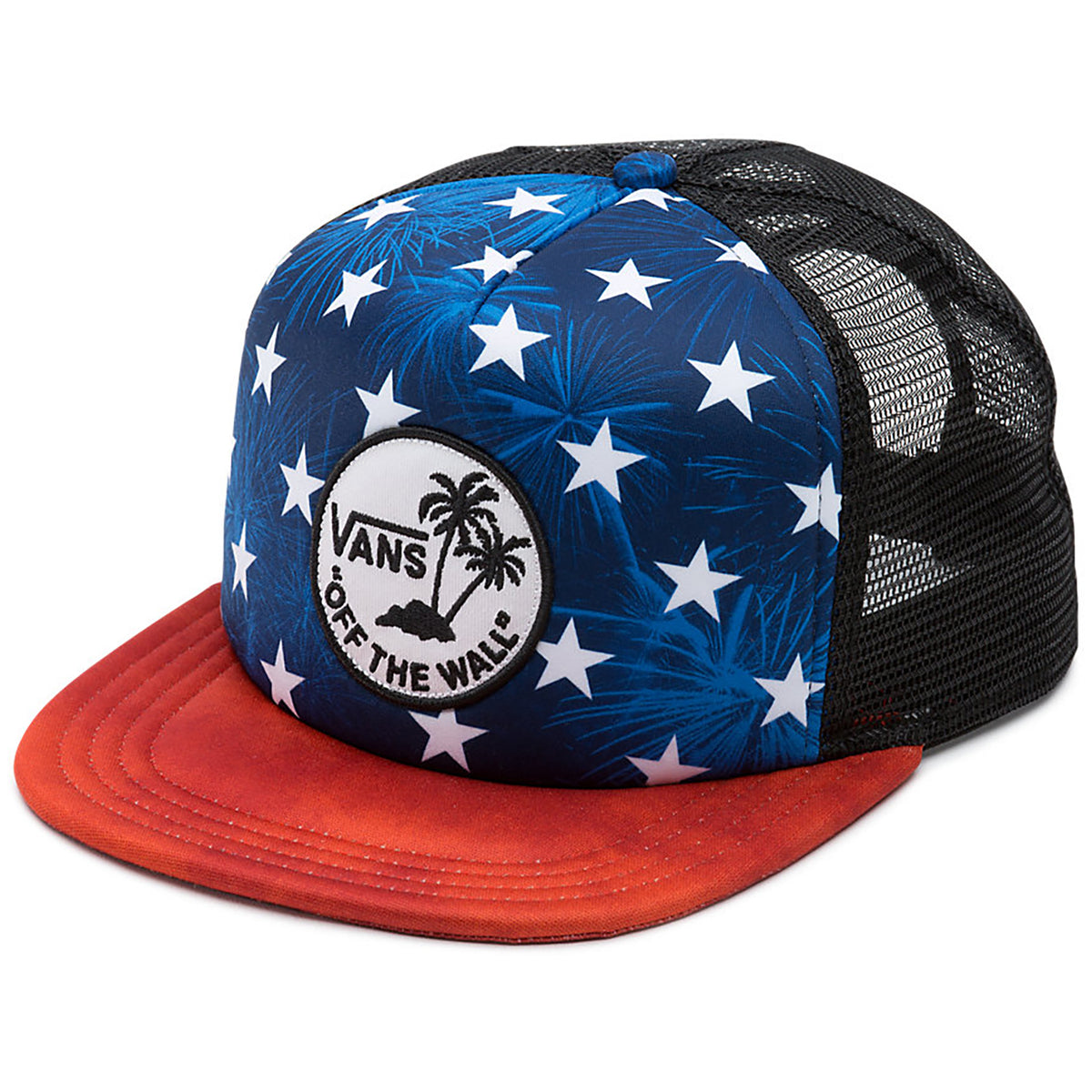 Vans Surf Patch Trucker Hat American Flag