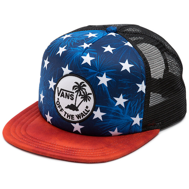 Vans Surf Patch Trucker Hat American Flag