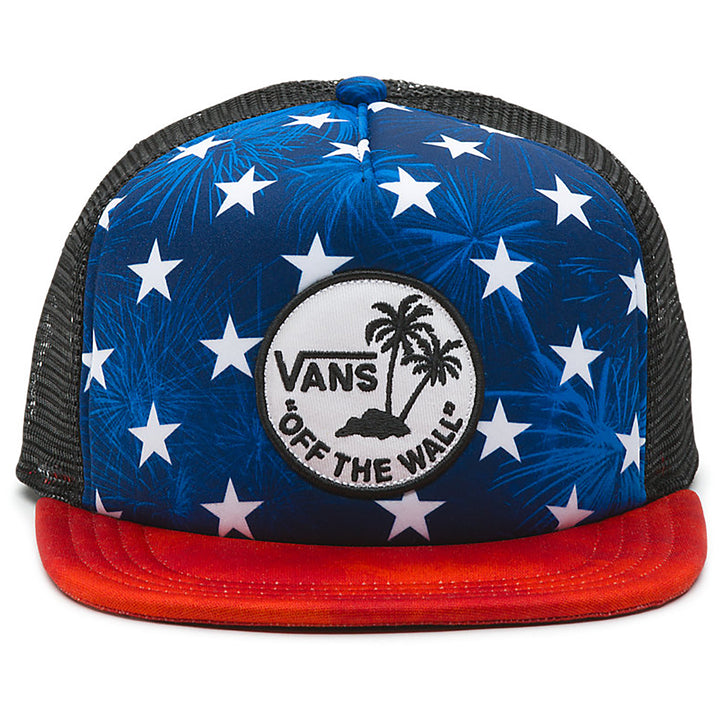 Vans Surf Patch Trucker Hat American Flag