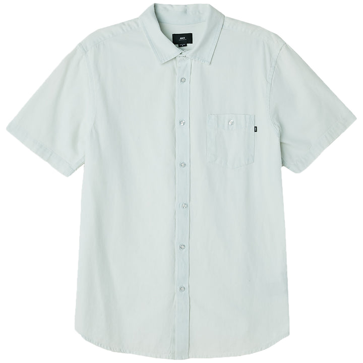 Obey Clothing Keble II Woven Short-Sleeve Shirt White