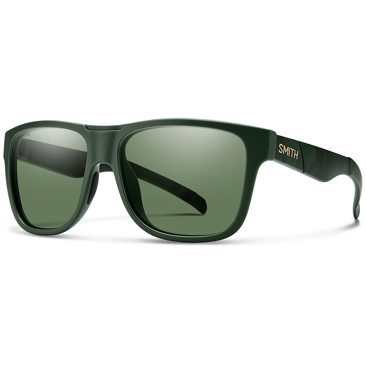 Smith Lowdown XL Sunglasses Matte Olive Camo/ChromaPop Polarized Gray Green