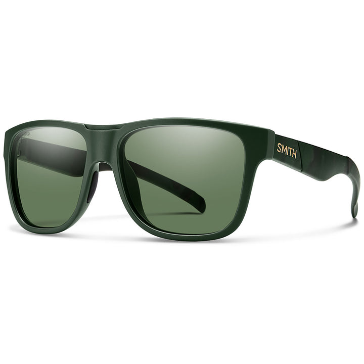 Smith Lowdown XL Sunglasses Matte Olive Camo/ChromaPop Polarized Gray Green
