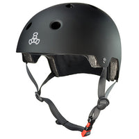 Triple 8 Dual Certified With EPS Skateboard Helmet Black Rubber::Black Rubber