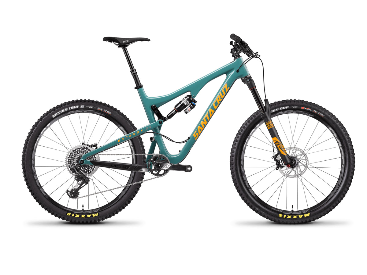 Santa Cruz Bicycles Bronson 2.0 CC X01 Complete Mountain Bike 2017 Slate Blue & Orange