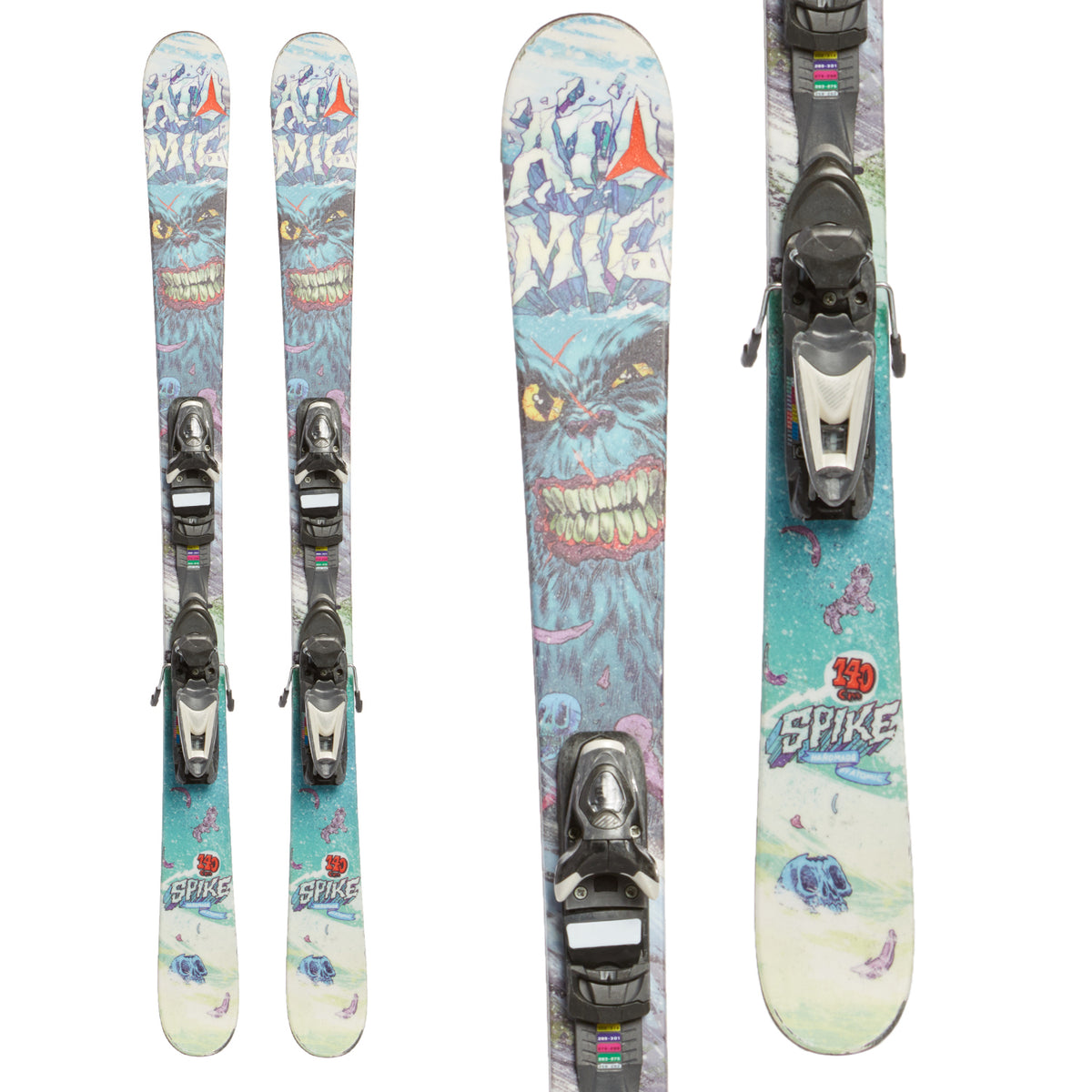 Atomic Spike Jr. Skis + Look Nova 7 Bindings - Boys' 2014