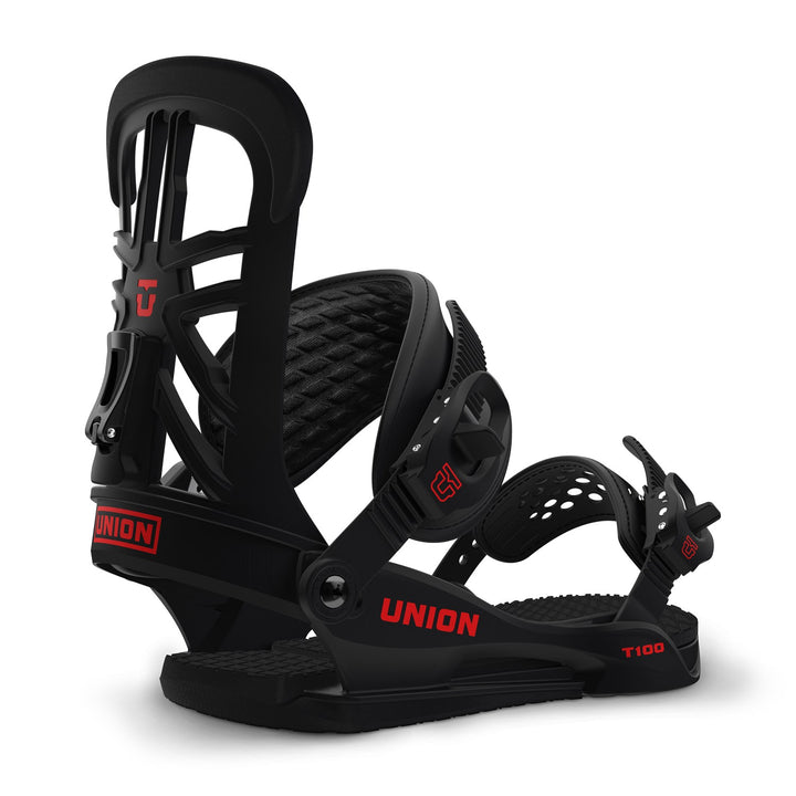 Union T-100 Snowboard Bindings 2017 Black/Red