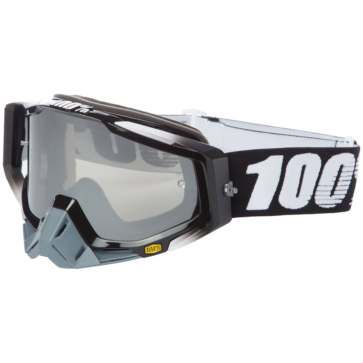 100% Racecraft Goggles Abyss Black/Mirror Silver