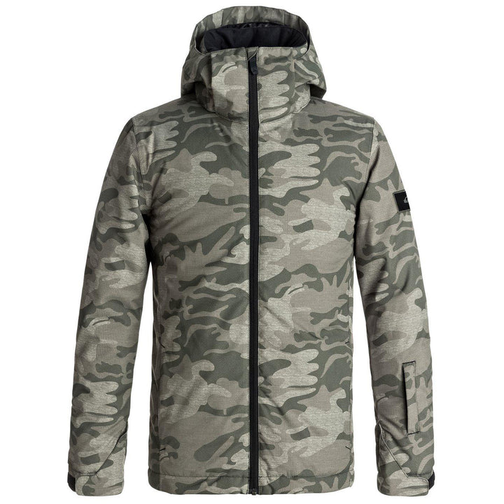 Quiksilver Mission Print Jacket - Big Boys' Grape Leaf Camakazi