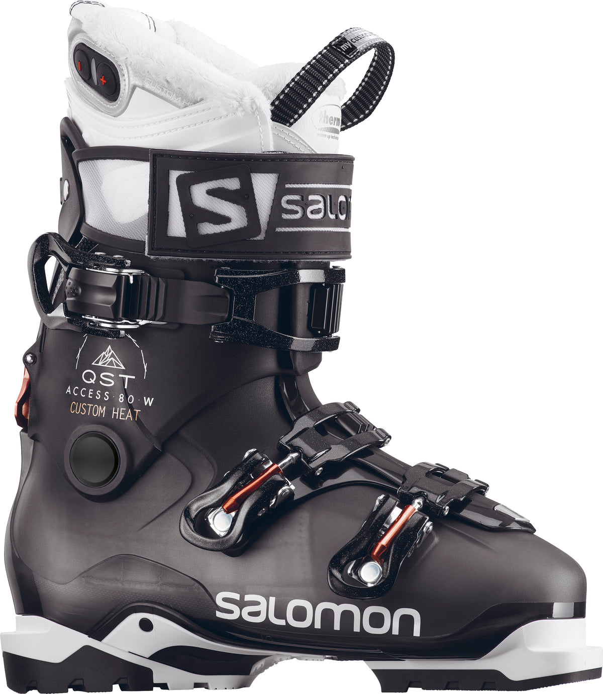 Salomon QST Access Custom Heat Ski Boots - Women's 2018 Anthracite Transluce/Black/Corail