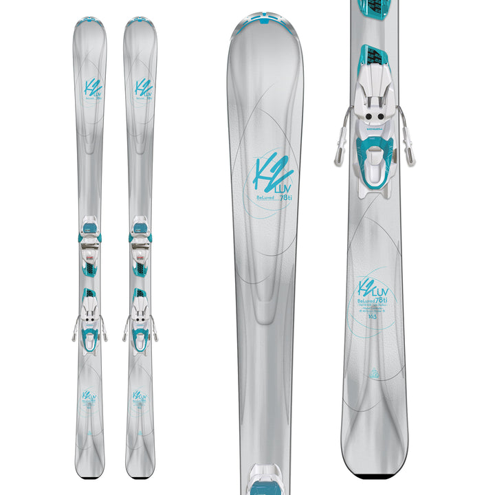 K2 BeLUVed 78 Ti Skis + ER3 10 Bindings - Women's 2018