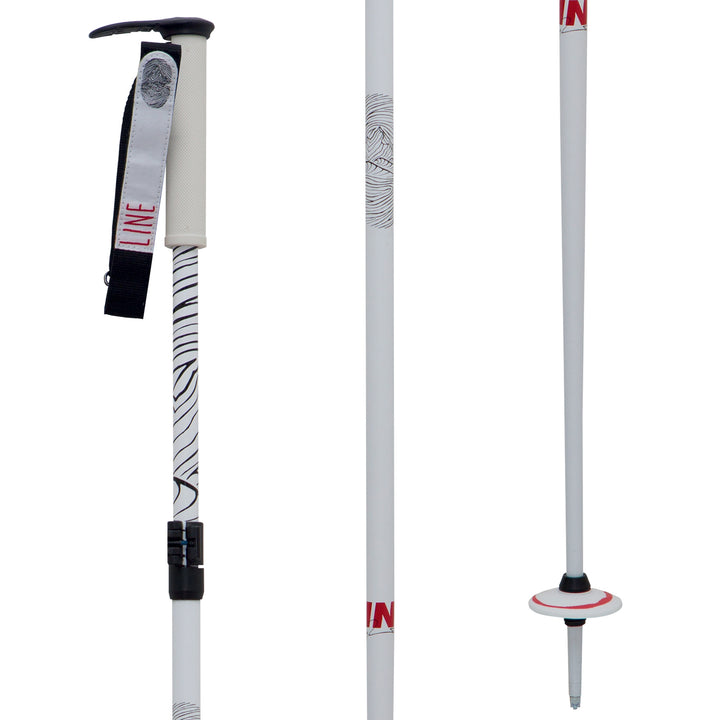 Line Skis Pollard's Paintbrush Ski Poles 2018 White