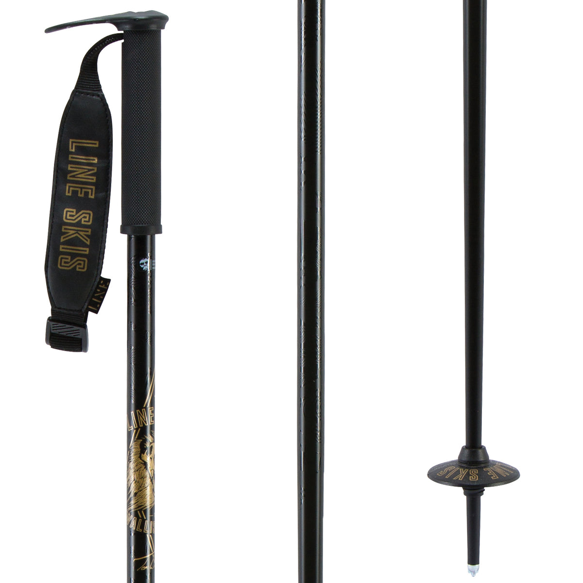 Line Skis Wallischtick Ski Poles 2018 Black