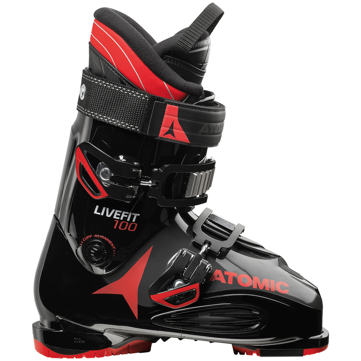 Atomic Live Fit 100 Ski Boots 2018 Black/Anthracite/Red