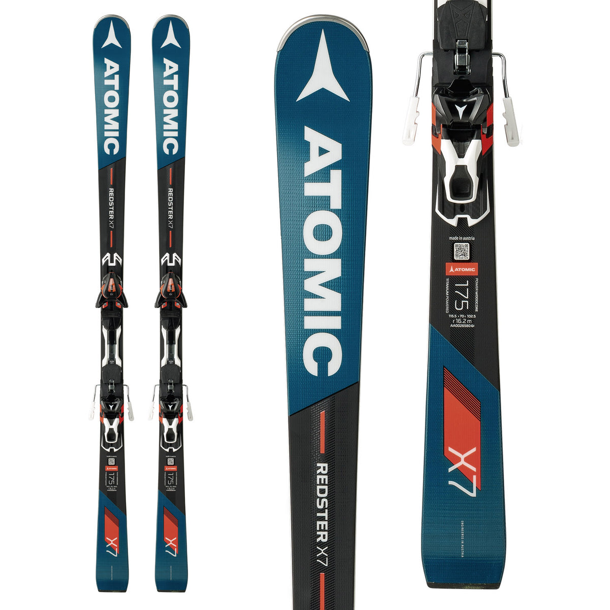 Atomic Redster X7 Skis + X 12 Bindings 2018