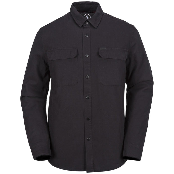 Volcom Larkin Jacket Black Front View